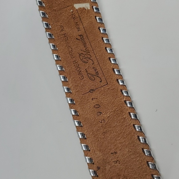 Ginger Proper Two Blondes Leather Belt 34W - Picture 4 of 10